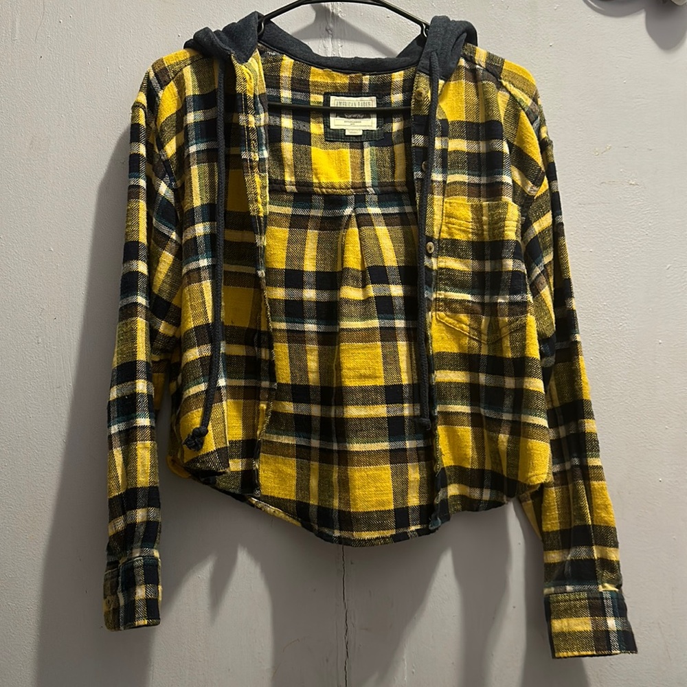 Yellow and Blue crop top